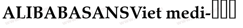 ALIBABASANSViet medi字体转换